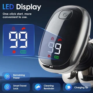 Elektrisch Scheerapparaat voor Heren - 7D Precisie Scheerervaring, Waterdicht en Oplaadbaar, LED-Scherm