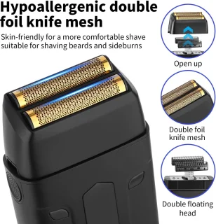 Lexium Foil shaver - Shaver - Scheerapparaat mannen - Scheerapparaat hoofd - Baardtrimmer Trimmer