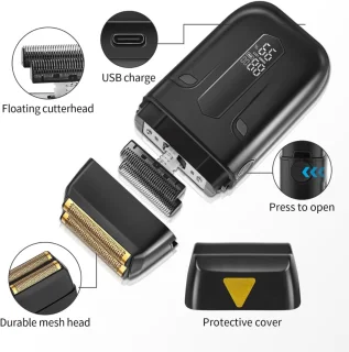 Lexium Foil shaver - Shaver - Scheerapparaat mannen - Scheerapparaat hoofd - Baardtrimmer Trimmer