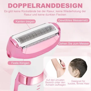 5-in-1 elektrisch scheerapparaat voor dames, voor lichaam
