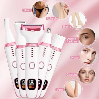 5-in-1 elektrisch scheerapparaat voor dames, voor lichaam
