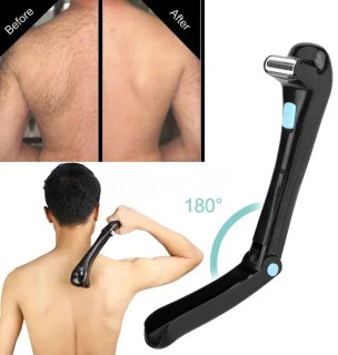 Elektrische Draadloze Opvouwbare Scheerapparaat - Lichaam & Rug Haar Trimmer - Veilig Huidvriendelijk - Voor Mannen - Zwart - Compact - 1 Stuk
