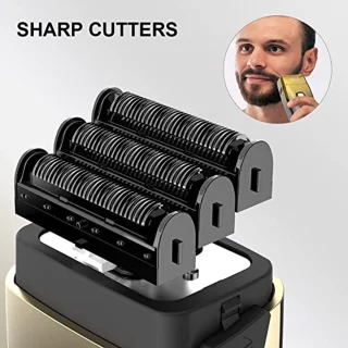Triple Blades Folienrasierer voor Dames en Heren - Draadloos & Waterdicht
