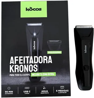 Kocos KRONOS BODY SHAVER Scheerapparaat met scheerblad Trimmer Zwart, Metallic