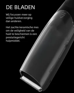 Nuvado Vacuüm Tondeuse Hoofdhaar- Zwart- Trimmer- sterke motor - Ingebouwde afzuiging voor snor - Baard - Gezichtshaar- Precisie -Trimmer- Waterdicht - Lange batterij duur - Schoonmaken onder de douche