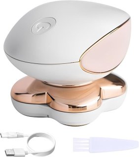 Elektrisch scheerapparaat voor dames, draadloos, pijnloos, vlekkeloos, roterend scheerapparaat met led-licht voor vrouwen, benen, bikinilijn, oksels, armen, lichaam review