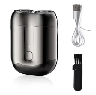 Draagbaar Elektrisch Scheerapparaat voor Heren - Nat en Droog Gebruik, USB Type C Oplaadbaar, Waterdicht