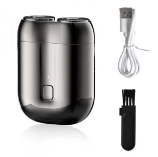 Draagbaar Elektrisch Scheerapparaat voor Heren - Nat en Droog Gebruik, USB Type C Oplaadbaar, Waterdicht