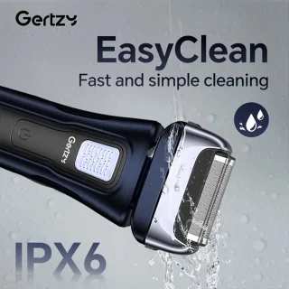 2in1 Gertzy Scheerapparaat - Digitale Full Body Shaver + Precisie/Baardtrimmer - Usb-Oplaadbare 2in1 Shaver - Perfecte Reiseditie - Ultieme Lichaamshaar Verzorging voor Dames en Heren - Kleur: Blauw