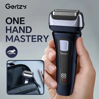 2in1 Gertzy Scheerapparaat - Digitale Full Body Shaver + Precisie/Baardtrimmer - Usb-Oplaadbare 2in1 Shaver - Perfecte Reiseditie - Ultieme Lichaamshaar Verzorging voor Dames en Heren - Kleur: Blauw