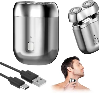 Draagbaar elektrisch mini-scheerapparaat voor heren