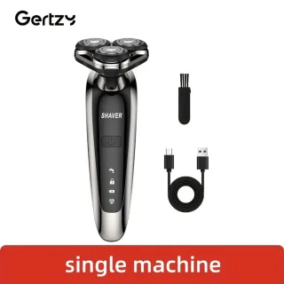 3koppen Gertzy Scheerapparaat - Usb Oplaadbare 4d Body Shaver + Baardtrimmer - Voor een complete en perfecte Lichaamshaar verzorging - Unisex - Kleur: Zilver