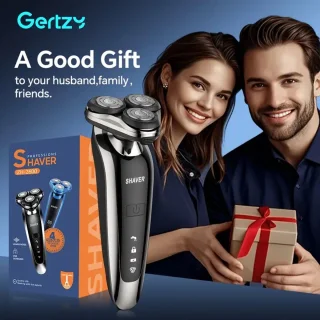 3koppen Gertzy Scheerapparaat - Usb Oplaadbare 4d Body Shaver + Baardtrimmer - Voor een complete en perfecte Lichaamshaar verzorging - Unisex - Kleur: Zilver