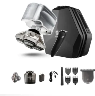 Hoofd- en Gezichtsscheerapparaat - Draadloos Elektrisch Scheermes voor Mannen - Ultieme Verzorgingskit voor Hoofd, Baard & Lichaam
