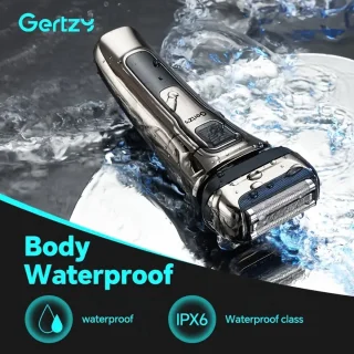 2in1 Gertzy Scheerapparaat - Digitale Full Body Shaver + Precisie/Baardtrimmer - Usb-Oplaadbare 2in1 Shaver - Perfecte Reiseditie - Ultieme Lichaamshaar Verzorging voor Dames en Heren - Kleur: Zilver