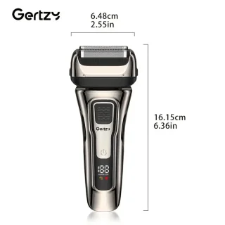 2in1 Gertzy Scheerapparaat - Digitale Full Body Shaver + Precisie/Baardtrimmer - Usb-Oplaadbare 2in1 Shaver - Perfecte Reiseditie - Ultieme Lichaamshaar Verzorging voor Dames en Heren - Kleur: Zilver