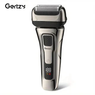2in1 Gertzy Scheerapparaat - Digitale Full Body Shaver + Precisie/Baardtrimmer - Usb-Oplaadbare 2in1 Shaver - Perfecte Reiseditie - Ultieme Lichaamshaar Verzorging voor Dames en Heren - Kleur: Zilver