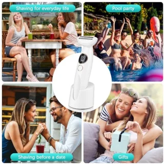 Dames Scheerapparaat 5-in-1 - Intiem, Oksels, Bikinilijn & Wenkbrauwen - USB Oplaadbaar