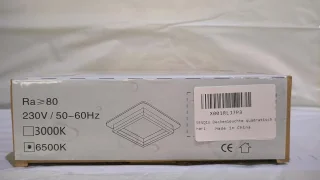 Moderne LED Plafondlamp 24W Zwart Vierkant voor Badkamer en Woonruimte