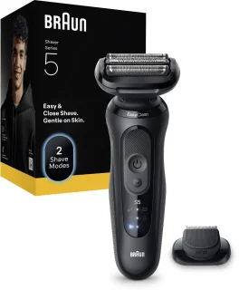 Braun Series 5 Elektrisch Scheerapparaat - Tot 50 min - +1 Opzetstuk - 52-N1200S - Zwart