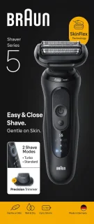 Braun Series 5 Elektrisch Scheerapparaat - Tot 50 min - +1 Opzetstuk - 52-N1200S - Zwart