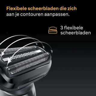 Braun Series 5 Elektrisch Scheerapparaat - Tot 50 min - +1 Opzetstuk - 52-N1200S - Zwart