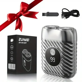 Digitale 2-Blade Scheerapparaat - Usb Oplaadbare 2-Kop Body Shaver/Precisie/Baardtrimmer - Lichtgewicht en Comfortabel - Perfecte Lichaamshaar Verzorging en de Beste Reiseditie - Unisex - Kleur: Vintage Zilver