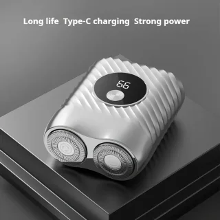 Digitale 2-Blade Scheerapparaat - Usb Oplaadbare 2-Kop Body Shaver/Precisie/Baardtrimmer - Lichtgewicht en Comfortabel - Perfecte Lichaamshaar Verzorging en de Beste Reiseditie - Unisex - Kleur: Vintage Zilver