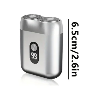 Digitale 2-Blade Scheerapparaat - Usb Oplaadbare 2-Kop Body Shaver/Precisie/Baardtrimmer - Lichtgewicht en Comfortabel - Perfecte Lichaamshaar Verzorging en de Beste Reiseditie - Unisex - Kleur: Vintage Zilver