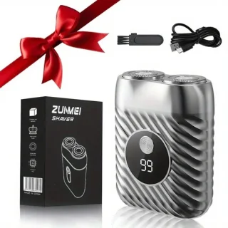 Digitale 2-Blade Scheerapparaat - Usb Oplaadbare 2-Kop Body Shaver/Precisie/Baardtrimmer - Lichtgewicht en Comfortabel - Perfecte Lichaamshaar Verzorging en de Beste Reiseditie - Unisex - Kleur: Vintage Zilver