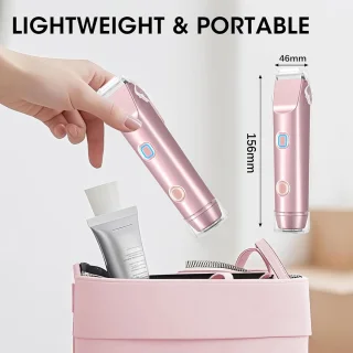 Dames Scheerapparaat - Dubbel Elektrisch Scheerapparaat voor Intieme Verzorging, Hypoallergeen en Waterdicht, Voor Gezicht, Lichaam en Bikinizone