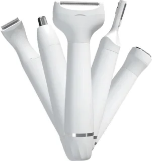 Women Body Shaver Set - 5 in 1 Electric Razor for Wet and Dry Shaving - IPX5 Waterproof