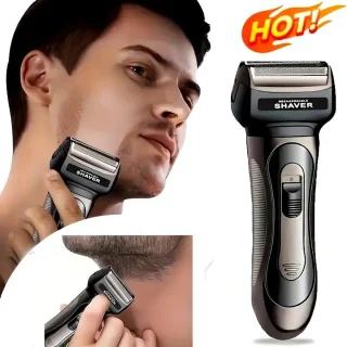 Krachtige 2in1 Scheerapparaat - Oplaadbare Shaver met Full Body Shaver + Baard/Precisietrimmer - Voor de perfecte Lichaamshaar verzorging voor Dames en Heren - Kleur: Zwart