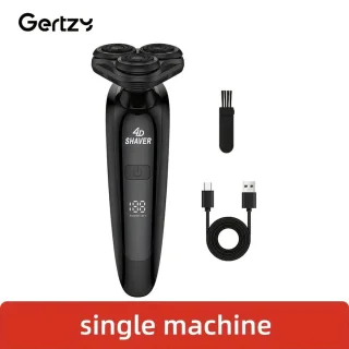 3koppen Gertzy Scheerapparaat - Usb Oplaadbare 4d Body Shaver + Baardtrimmer - Voor een complete en perfecte Lichaamshaar verzorging - Unisex - Kleur: Zwart