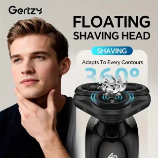 3koppen Gertzy Scheerapparaat - Usb Oplaadbare 4d Body Shaver + Baardtrimmer - Voor een complete en perfecte Lichaamshaar verzorging - Unisex - Kleur: Zwart