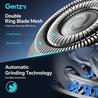 3koppen Gertzy Scheerapparaat - Usb Oplaadbare 4d Body Shaver + Baardtrimmer - Voor een complete en perfecte Lichaamshaar verzorging - Unisex - Kleur: Zwart