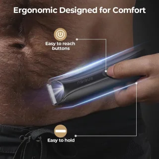 Draadloze Elektrische Body Shaver voor Mannen - Waterdichte Schaamhaar Trimmer met Vervangbare Kammen