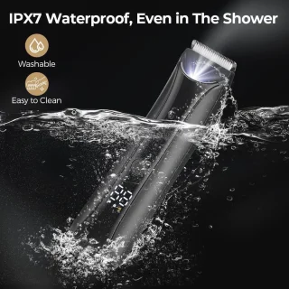 Draadloze Elektrische Body Shaver voor Mannen - Waterdichte Schaamhaar Trimmer met Vervangbare Kammen