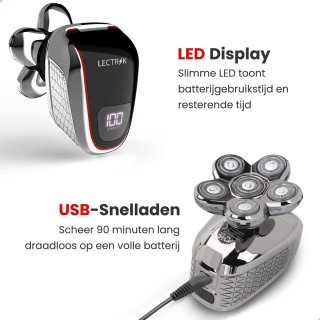 Wat vinden we goed aan de Scheerapparaat mannen - 6D - Neustrimmer - Tondeuse - Baardtrimmer - Bodygroomer - Trimmer - Draadloos - Waterproof