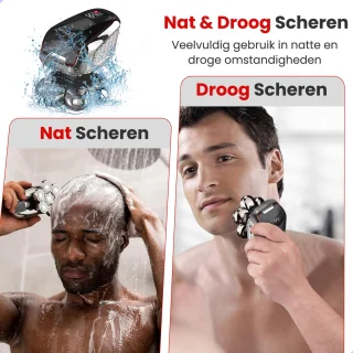 Scheerapparaat mannen - 6D - Neustrimmer - Tondeuse - Baardtrimmer - Bodygroomer - Trimmer - Draadloos - Waterproof