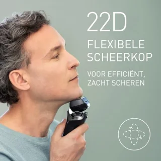 Nat & Droog Elektrisch Scheerapparaat met 6 Messen en Responsieve Baardsensor voor Mannen