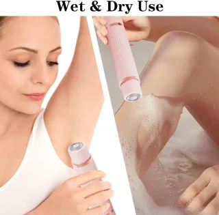 Elektrisch Scheerapparaat voor Dames - 2-in-1 Waterdicht Scheerapparaat voor Intieme Zone en Lichaam