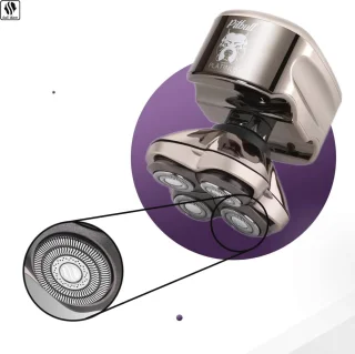 Elektrisch Scheerapparaat voor Hoofd en Gezicht - Waterbestendig en Draadloos