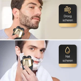 5-in-1 Scheerapparaat voor Mannen - Gezichts- en Hoofdtrimmer, Neustrimmer, Nat en Droog Shaver