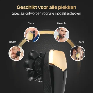 5-in-1 Scheerapparaat voor Mannen - Gezichts- en Hoofdtrimmer, Neustrimmer, Nat en Droog Shaver