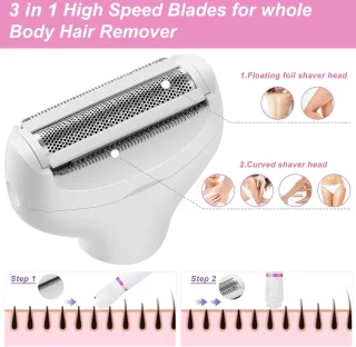 Ladyshave - 4-in-1 - Ladyshave voor Vrouwen - Draadloos - Trimmer Vrouw - Nat en Droog - Met Reistas