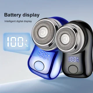 Scheerapparaat - Elektrisch scheerapparaat - Mini elektrisch scheerapparaat - Dubbel ringmesnet - USB - Digitaal display - 3 niveaus instelbaar - Draagbaar - Ideaal voor zakenreizen en als cadeau voor de feestdagen - Reizen - Stijlvolle beautytools