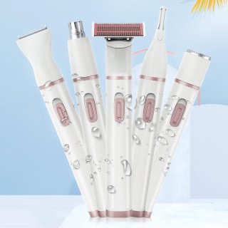 Wat vinden we goed aan de 5-in-1 Dames Elektrisch Scheerapparaat - Neushaar Wenkbrauw Gezicht Benen Onderarmen - USB Oplaadbaar