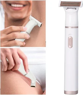 5-in-1 Dames Elektrisch Scheerapparaat - Neushaar Wenkbrauw Gezicht Benen Onderarmen - USB Oplaadbaar