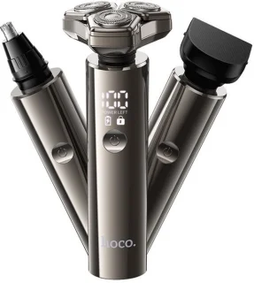 Hoco 3-in-1 Scheerapparaat - Waterbestendig (IPX6) - Trimmer - Neushaartrimmer
